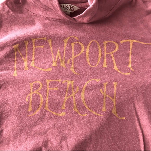 Hollister Newport Beach Long Sleeve Cotton Hooded Top XS - Picture 3 of 3
